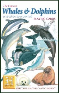 Whales and Dolphins (and other sea mammals) Playing Cards von Heritage Playing Cards