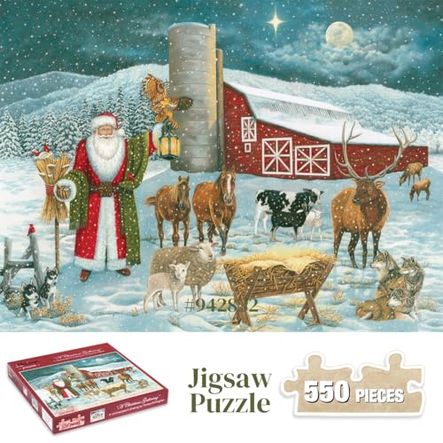 A Christmas Gathering 550 Teile Puzzle von Heritage Puzzle Inc.