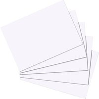 HERLITZ 10621423 Karteikarte A6 blanko weiß 100er Packung von Herlitz