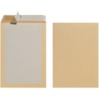 HERLITZ 10901023 Versandtasche B4 130g mit Papprückwand haftklebend braun 10er Packung von Herlitz