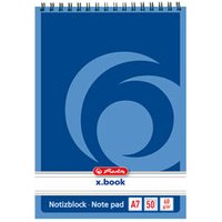 HERLITZ 110718 Spiralnotizblock A7 50 Blatt liniert von Herlitz