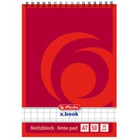 HERLITZ 110734 Spiralnotizblock A7 50 Blatt kariert von Herlitz