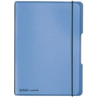 HERLITZ 11361532 Notizheft flex PP A5, 40 Blatt, kariert blau, my.book von Herlitz