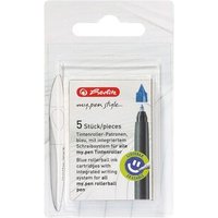 HERLITZ 11378999 Tintenroller-Patronen my.pen blau 5 Stück auf Blisterkarte von Herlitz