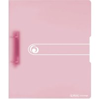 HERLITZ 11409026 Ringbuch PP A4 2 Ringe 25 mm transparent rosé von Herlitz