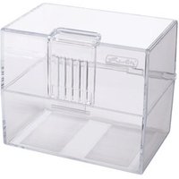 HERLITZ 50022946 Karteikasten A8 transparent leer von Herlitz