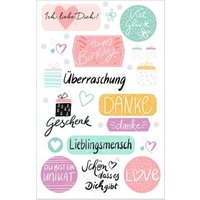 HERLITZ 50034796 Deko Sticker Motiv 23 selbstklebend FSC von Herlitz