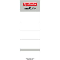 HERLITZ 5966114 Ordnerrückenschild maX.file selbstklebend 8 cm weiß 50er-Set von Herlitz