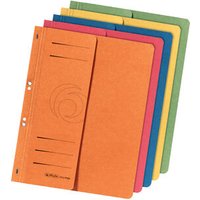 HERLITZ 5974050 Ösenhefter A4 1/2-Vorderdeckel farbig sortiert 5er Packung von Herlitz