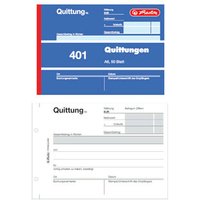 HERLITZ 886606 Quittungsblock A6 401 50 Blatt von Herlitz