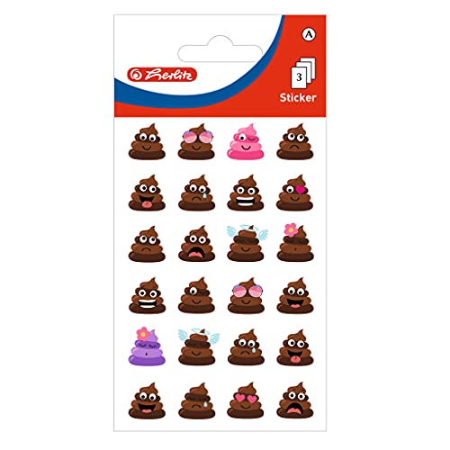 Herlitz 50034369 selbstklebende Sticker für Kids, Motiv: Brown cookies, 10 x 3 Bögen von Herlitz