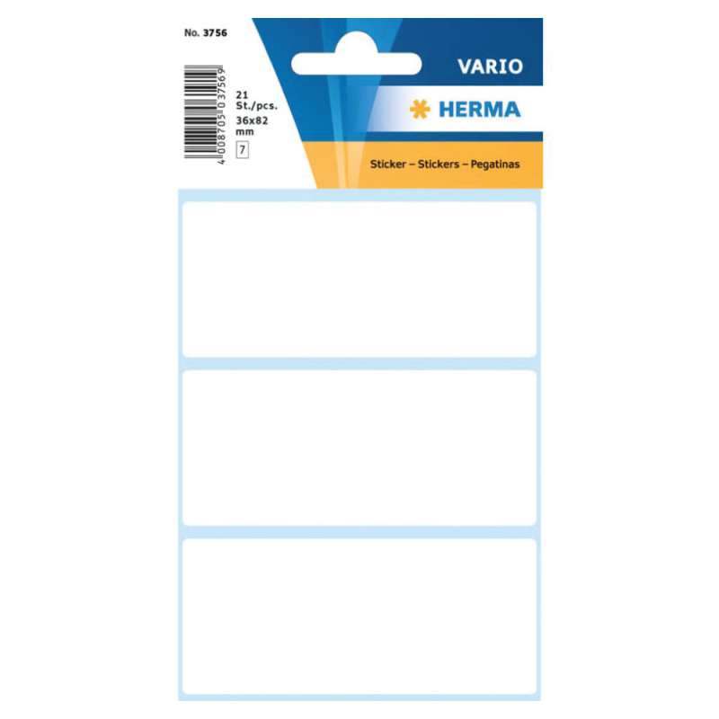 HERMA Etiketten permanent weiß, Format 36 x 82 mm HERMA Etiketten permanent weiß, Format 36 x 82 mm von Herma