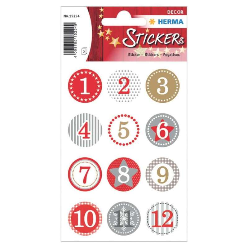 HERMA Sticker, Themenwelten Festtage, HERMA Motive Adventskalendersticker HERMA Sticker, Themenwelten Festtage, HERMA Motive Adventskalendersticker von Herma