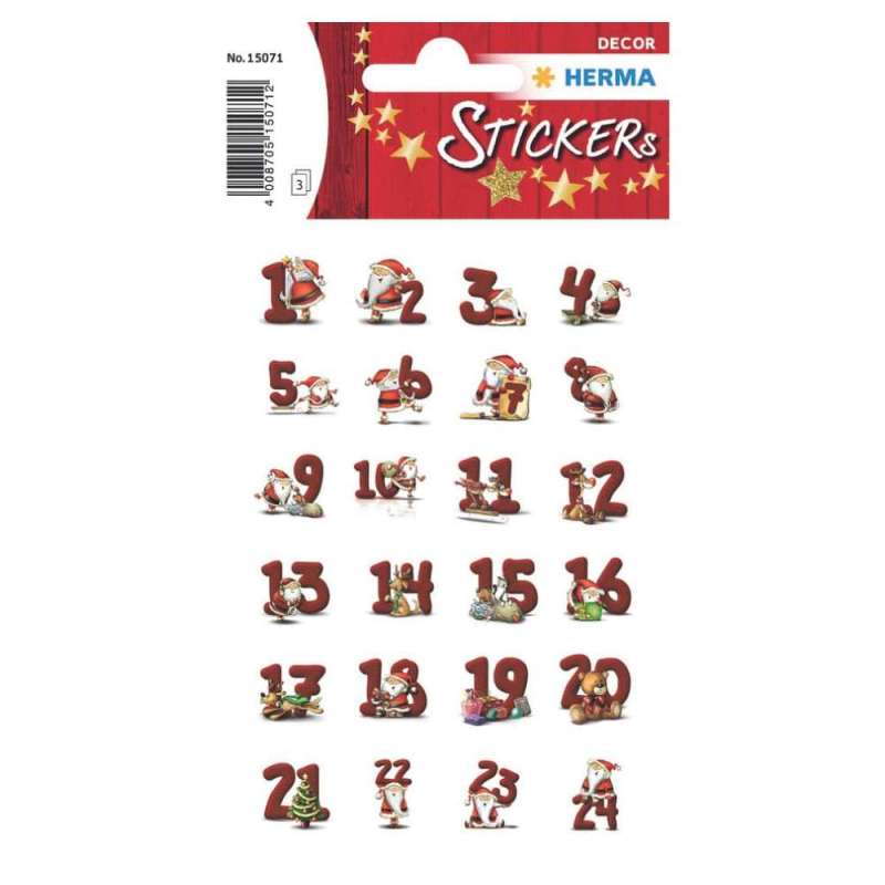 HERMA Sticker, Themenwelten Festtage, HERMA Motive Lebkuchenzahlen HERMA Sticker, Themenwelten Festtage, HERMA Motive Lebkuchenzahlen von Herma