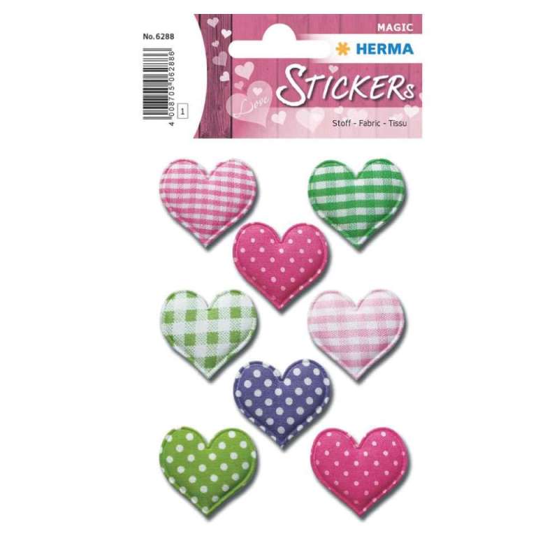 HERMA Sticker, Themenwelten Muster/Symbole, HERMA Motive Herzen Stoff HERMA Sticker, Themenwelten Muster/Symbole, HERMA Motive Herzen Stoff von Herma