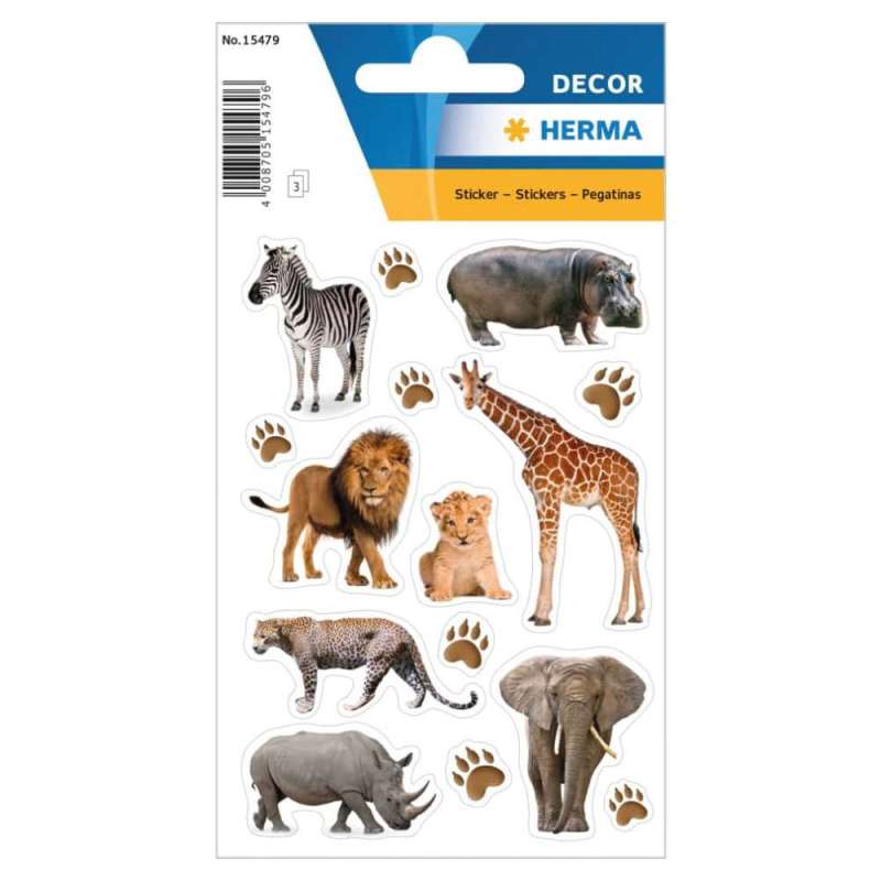 HERMA Sticker, Themenwelten Tiere, HERMA Motive Afrika Tiere HERMA Sticker, Themenwelten Tiere, HERMA Motive Afrika Tiere von Herma