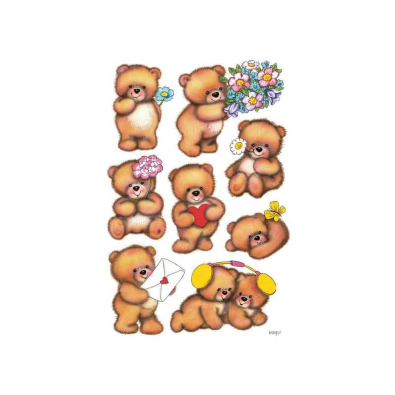 HERMA Sticker, Themenwelten Tiere, HERMA Motive Bären mit Blumen HERMA Sticker, Themenwelten Tiere, HERMA Motive Bären mit Blumen von Herma