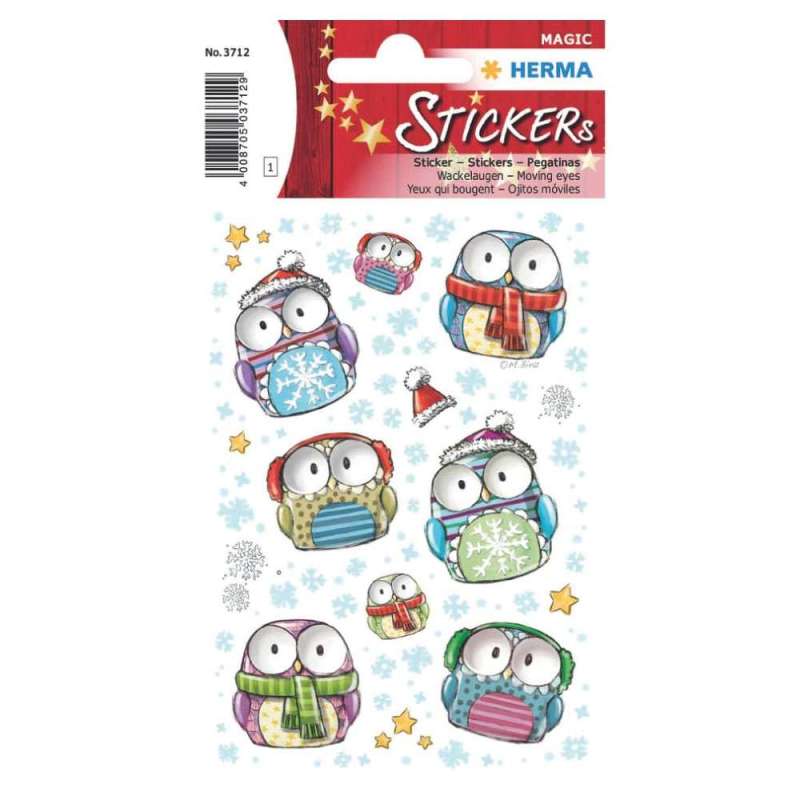 HERMA Sticker, Themenwelten Tiere, HERMA Motive Winter Eulen HERMA Sticker, Themenwelten Tiere, HERMA Motive Winter Eulen von Herma