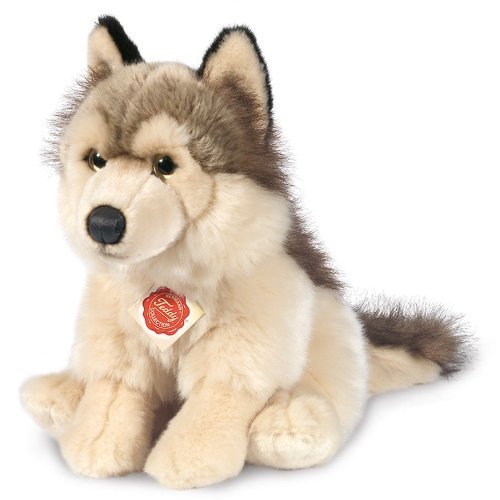 Teddy Hermann 29cm Wolf Sitting by Teddy Hermann von Hermann Teddy