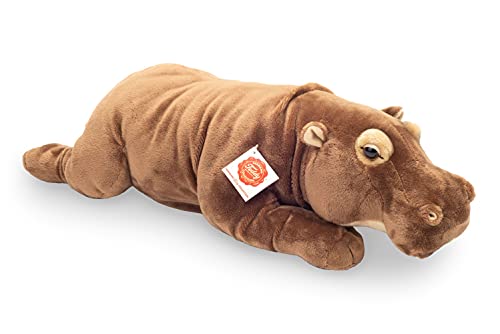 Teddy Hermann 90595 Nilpferd Flusspferd liegend 45 cm, Kuscheltier, Plüschtier von Hermann Teddy