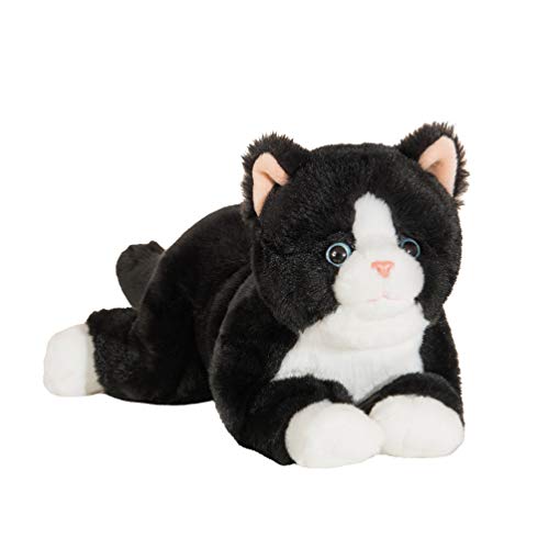 Teddy Hermann 91835 Schlenker-Katze schwarz 30 cm, Kuscheltier, Plüschtier mit recycelter Füllung von Hermann Teddy