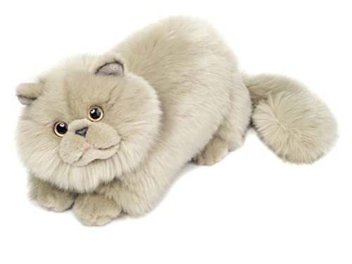 Teddy Hermann 91839 Perserkatze liegend 24 cm, Kuscheltier, Plüschtier mit recycelter Füllung von Hermann Teddy