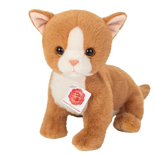 Teddy Hermann 91842 Babykatze rot 24 cm, Kuscheltier, Plüschtier mit recycelter Füllung von Hermann Teddy