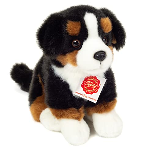 Teddy Hermann 91972 Berner Sennenhund sitzend 21 cm, Kuscheltier, Plüschtier mit recycelter Füllung von Hermann Teddy