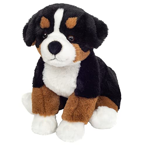 Teddy Hermann 91979 Berner Sennenhund sitzend 26 cm, Green Friends Kuscheltier, nachhaltiges Plüschtier mit recycelten Materialien von Hermann Teddy