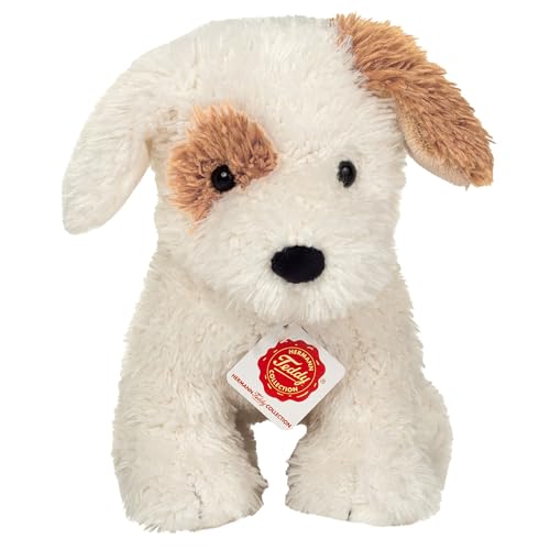 Teddy Hermann 91992 Hundewelpe Rollo 20 cm, Kuscheltier, Plüschtier mit recycelter Füllung von Hermann Teddy