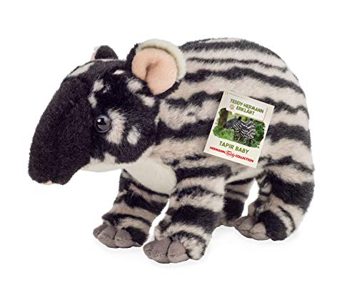 Teddy Hermann 92332 Tapir Baby 24 cm, Kuscheltier, Plüschtier mit recycelter Füllung, Sonderedition Teddy Hermann erklärt von Hermann Teddy