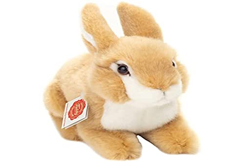 Teddy Hermann 93726 Hase sitzend beige 20 cm, Kuscheltier, Plüschtier mit recycelter Füllung von Hermann Teddy