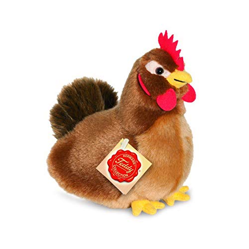 Teddy Hermann 94145 Huhn Henne Plüsch 16 cm, Kuscheltier, Plüschtier mit recycelter Füllung von Hermann Teddy