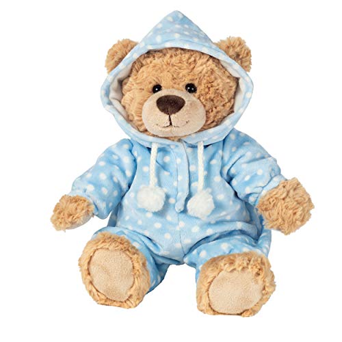 Teddy Hermann Schlafanzugbär, Kuscheltier, Stofftier, Plüschtier, Teddybär, Plüsch, Blau, 30 cm, 913870 von Hermann Teddy