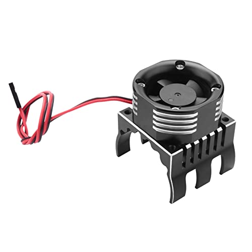 Hermosiey 42 Mm Motor LüFter KüHlung KüHlköRper mit LED Licht zum für 1/10 E- E- Summit Arrma 1/8 Kraton Talion,3 von Hermosiey