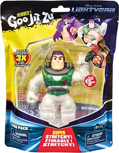 Heroes of Goo Jit Zu, super Stretchy Action-Figur mit einzigartiger Füllung, lizensierte Lightyear-Edition: Alpha Buzz von Heroes of Goo Jit Zu