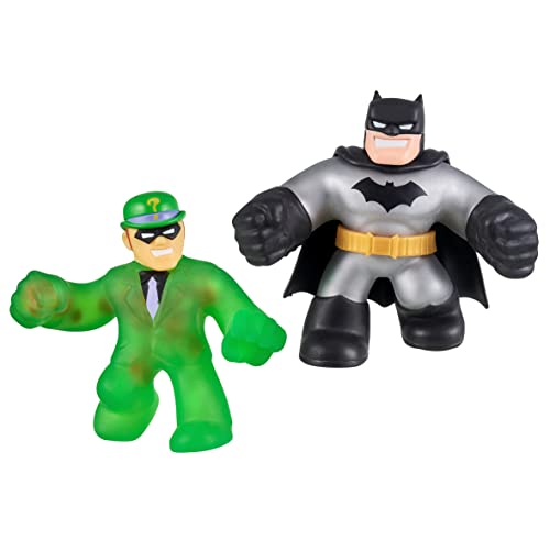 Heroes of Goo Jit Zu Versus-Packung mit 2 Stretchy Actionfiguren mit einzigartigen Füllungen: lizenzierte DC-Edition mit exklusiver metallischer Batman-Figur Pantaro vs. Riddler von Heroes of Goo Jit Zu