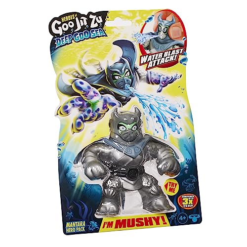 Heroes of Goo Jit Zu BANDAI Deep GOO Sea Mantara Actionfigur - CO42569 Mehrfarbig - Elastische Figuren, die Sich für Action dehnen und verdrehen von Heroes of Goo Jit Zu