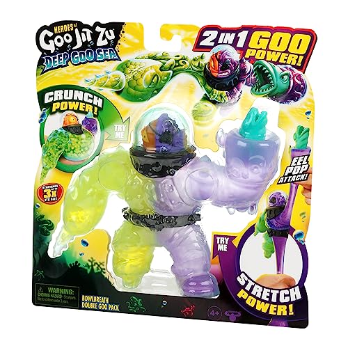 Heroes of Goo Jit Zu Bandai Bowlbreath Actionfigur Doppelpack Deep GOO Sea CO42686, Mehrfarbig - Flexible und erstaunliche Helden in GOO JIT Zu! von Heroes of Goo Jit Zu