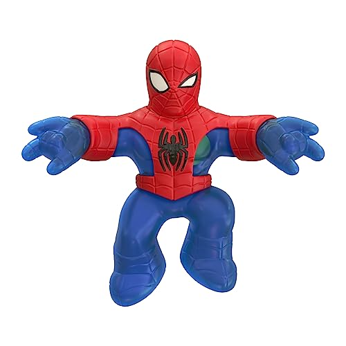 Heroes of Goo Jit Zu Goo Shifters Marvel Stretchy Blue Strike Spider-Man Super Stretchy Marvel 10,7 cm Spielzeugfigur Crush The Core Verwandeln Sie die Farbe des Goo! Dehnbar bis zu 3-fache Größe von Heroes of Goo Jit Zu