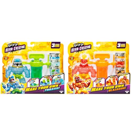Helden von GOO JIT Zu - Hero Creator Blazagon & Trash - DIY Action-Figur für Kinder 4+ Helden von GOO JIT Zu - Hero Creator Blazagon & Trash - DIY Action-Figur für Kinder 4+ von Heroes of Goo Jit Zu