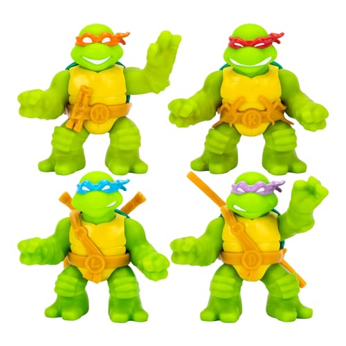 Heroes of Goo Jit Zu Teenage Mutant Ninja Turtles, Super Oozy Spielzeugfiguren, klassischer Donatello, klassischer Michelangelo, klassischer Leonardo und klassischer Raphael, mit verschiedenfarbigen von Heroes of Goo Jit Zu