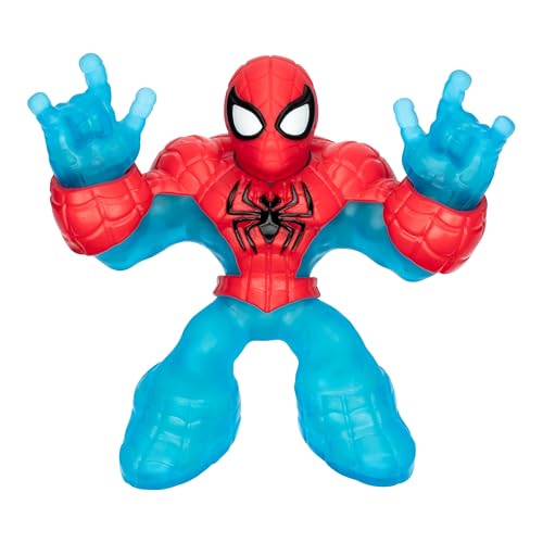 Spiderman Glow Surge 11 cm HERoeS OF GOO JIT ZU MARVEL Leuchtende und erweiterbare Figur von Heroes of Goo Jit Zu