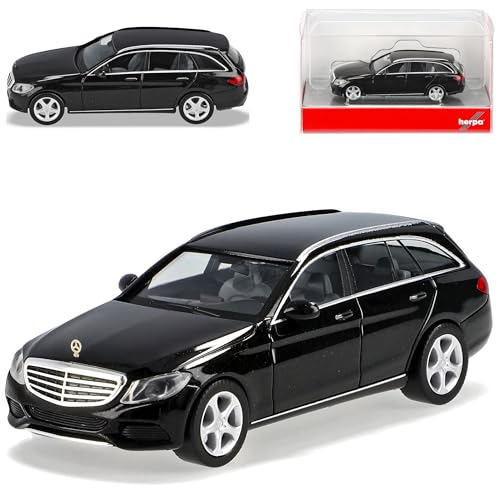 Mercedes-Benz C-Klasse Elegance Kombi Schwarz W205 Ab 2014 H0 1/87 Herpa Modell Auto von herpa