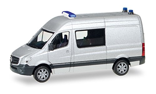 herpa 012959 Minikit Mercedes-Benz Sprinter Halbbus, Silber von herpa