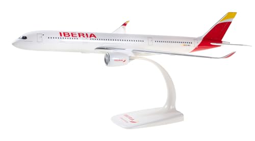 Herpa Snap-Fit Modellflugzeug Iberia Airbus A350-900 – EC-MXV “Plácido Domingo", Miniatur im Maßstab 1:200, Sammlerstück, Modell mit Standfuß, Kunststoff, Farbig von herpa