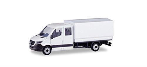 Herpa Miniaturmodelle 013499 Minikit: Mercedes-Benz Sprinter Neue Doppelkabine mit Pritsche in Miniatur, Weiß von herpa