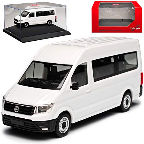 Volkwagen Crafter Transporter Hochdach Personen Weiss 2. Generation Ab 2016 mit Sockel und Vitrine Bausatz Kit H0 1/87 Herpa Modell Auto mit individiuellem Wu.. Volkwagen Crafter Transporter Hochdach Personen Weiss 2. Generation Ab 2016 mit Sockel und Vitrine Bausatz Kit H0 1/87 Herpa Modell Auto mit individiuellem Wu.. von Herpa VW