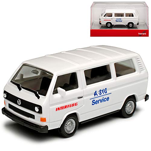 Volkwagen T3 Bus Weiss Interflug Personen Transporter 1979-1992 H0 1/87 Herpa Modell Auto mit individiuellem Wunschkennzeichen Volkwagen T3 Bus Weiss Interflug Personen Transporter 1979-1992 H0 1/87 Herpa Modell Auto mit individiuellem Wunschkennzeichen von Herpa VW