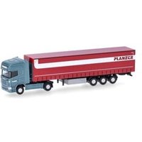 HERPA 066860 1:160 Scania R TL Gardinenplanen-Sattelzug "Planzer" von Herpa